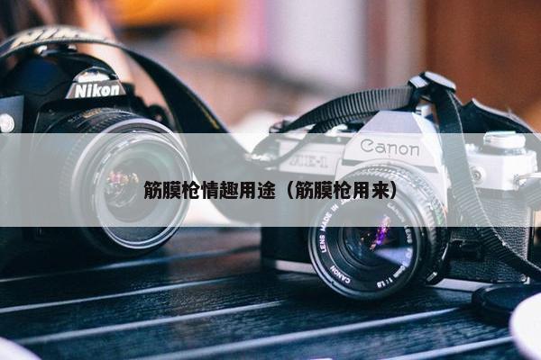 筋膜枪情趣用途（筋膜枪用来）