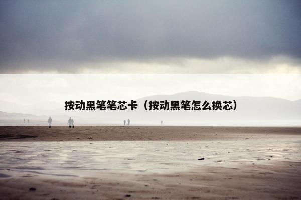 按动黑笔笔芯卡（按动黑笔怎么换芯）