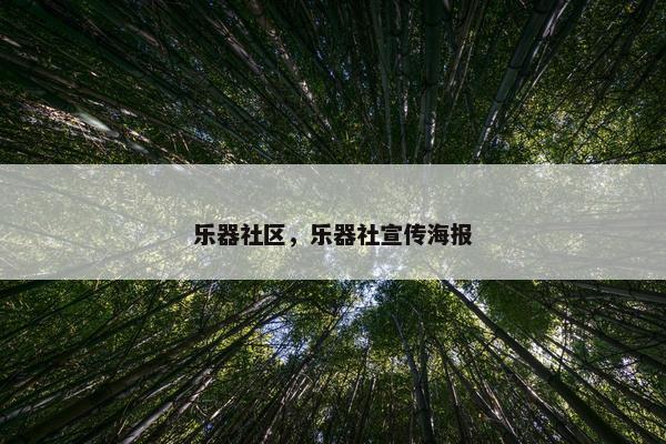 乐器社区，乐器社宣传海报