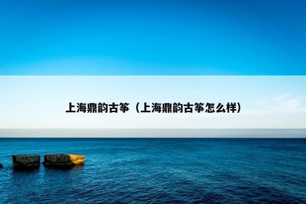 上海鼎韵古筝（上海鼎韵古筝怎么样）