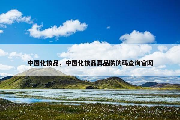 中国化妆品，中国化妆品真品防伪码查询官网