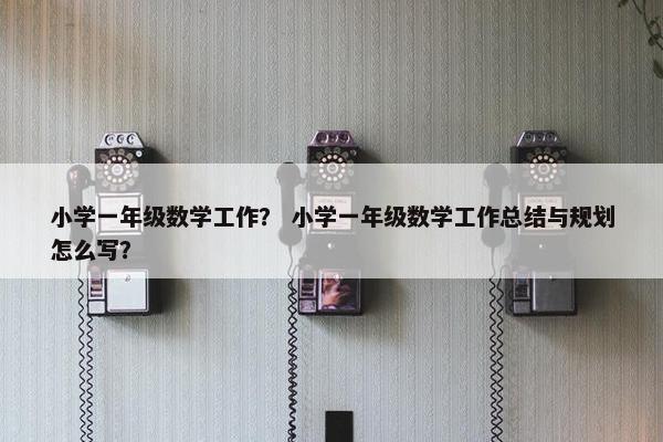 小学一年级数学工作？ 小学一年级数学工作总结与规划怎么写？
