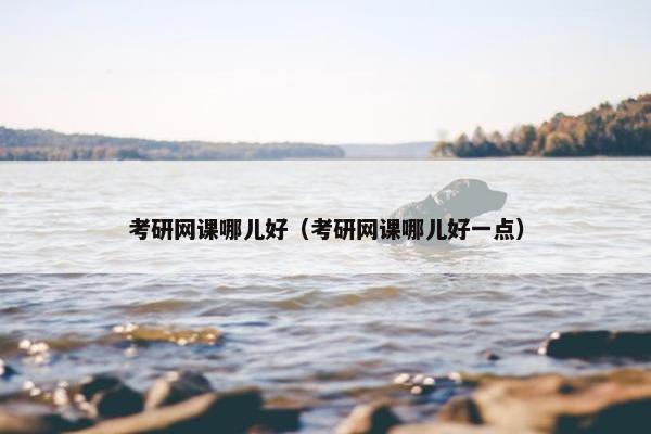 考研网课哪儿好（考研网课哪儿好一点）