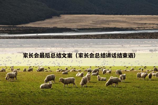 家长会最后总结文案（家长会总结讲话结束语）
