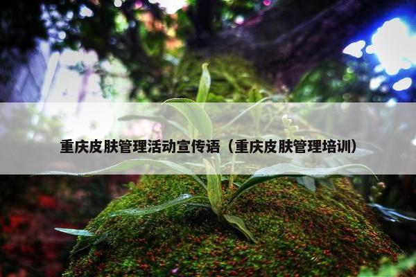 重庆皮肤管理活动宣传语（重庆皮肤管理培训）