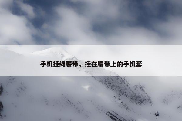 手机挂绳腰带，挂在腰带上的手机套