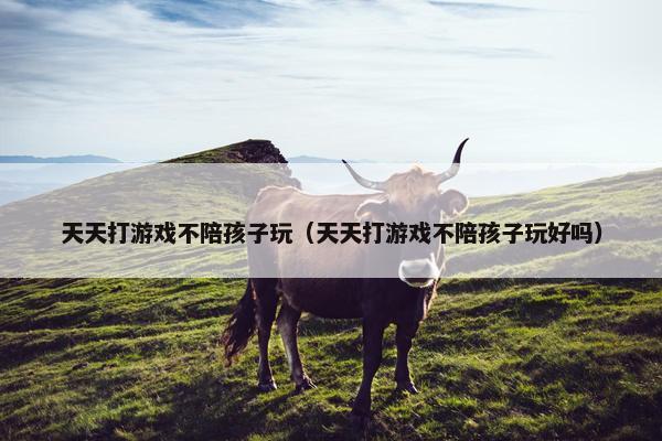 天天打游戏不陪孩子玩（天天打游戏不陪孩子玩好吗）