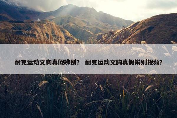 耐克运动文胸真假辨别？ 耐克运动文胸真假辨别视频？