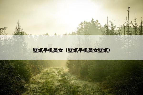 壁纸手机美女（壁纸手机美女壁纸）