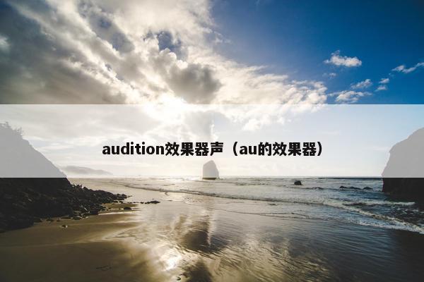 audition效果器声（au的效果器）