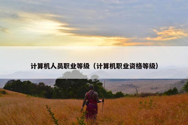 计算机人员职业等级（计算机职业资格等级）