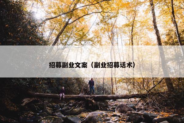 招募副业文案（副业招募话术）