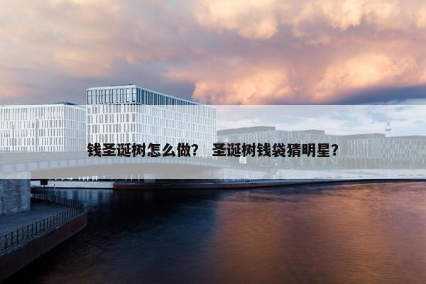 钱圣诞树怎么做？ 圣诞树钱袋猜明星？