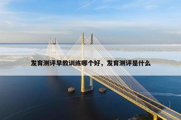 发育测评早教训练哪个好，发育测评是什么