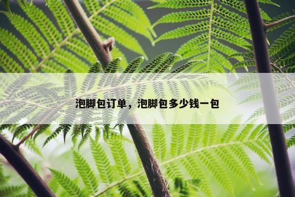 泡脚包订单，泡脚包多少钱一包