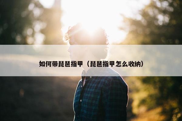 如何带琵琶指甲（琵琶指甲怎么收纳）