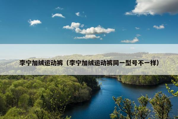 李宁加绒运动裤（李宁加绒运动裤同一型号不一样）
