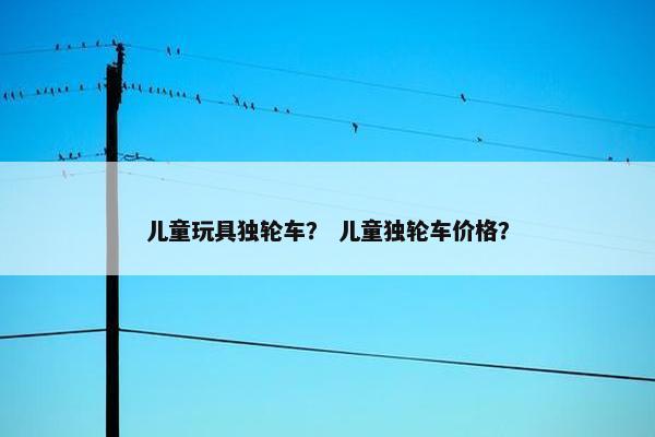儿童玩具独轮车？ 儿童独轮车价格？