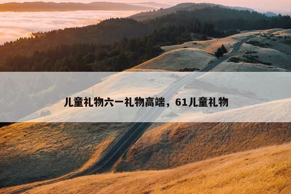 儿童礼物六一礼物高端，61儿童礼物