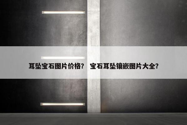 耳坠宝石图片价格？ 宝石耳坠镶嵌图片大全？