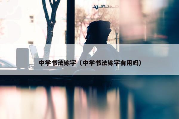 中学书法练字（中学书法练字有用吗）
