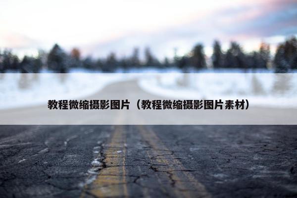 教程微缩摄影图片（教程微缩摄影图片素材）