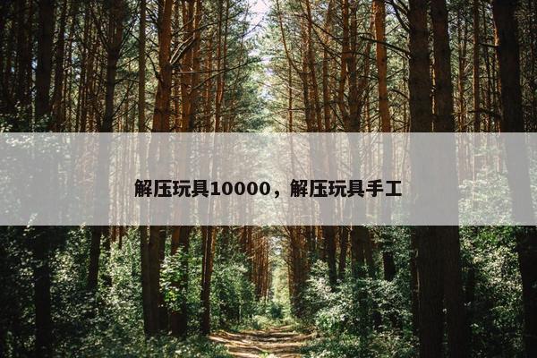 解压玩具10000，解压玩具手工