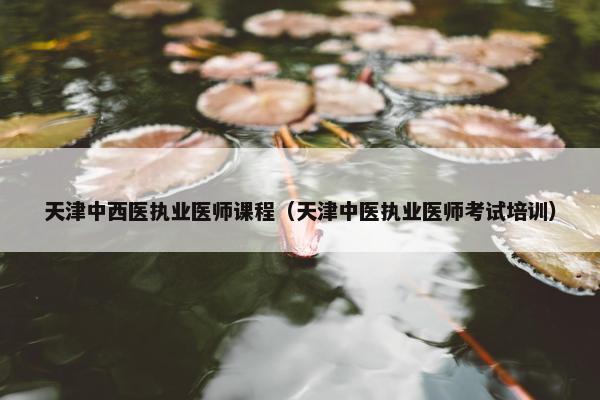 天津中西医执业医师课程（天津中医执业医师考试培训）
