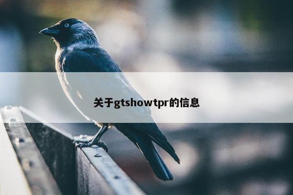关于gtshowtpr的信息