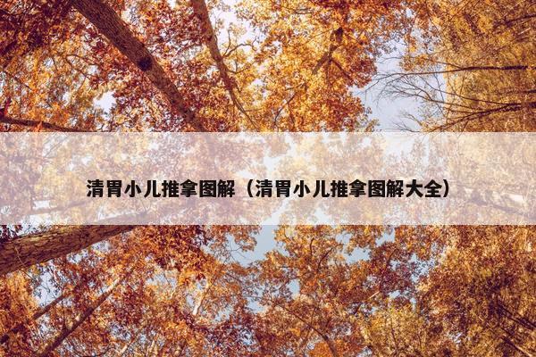 清胃小儿推拿图解（清胃小儿推拿图解大全）