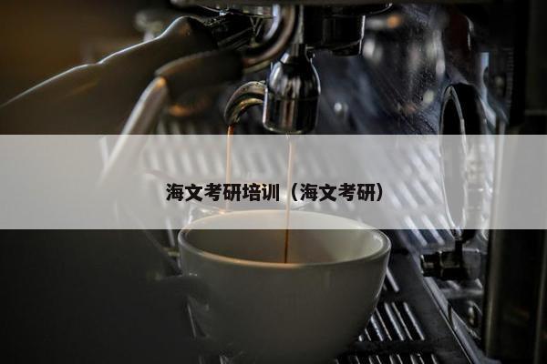 海文考研培训（海文考研）