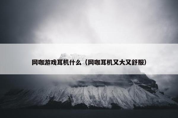 网咖游戏耳机什么（网咖耳机又大又舒服）