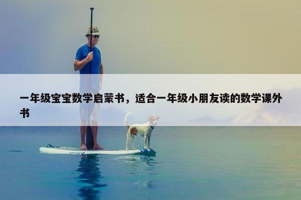 一年级宝宝数学启蒙书，适合一年级小朋友读的数学课外书