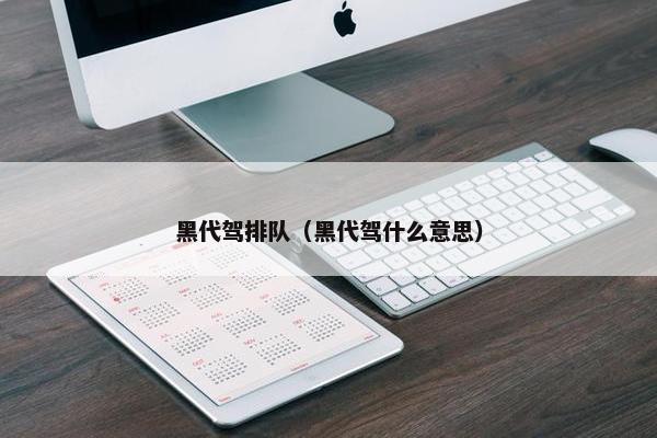 黑代驾排队（黑代驾什么意思）