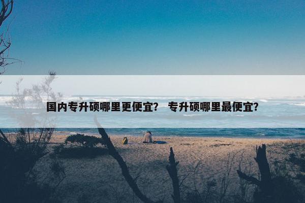 国内专升硕哪里更便宜？ 专升硕哪里最便宜？