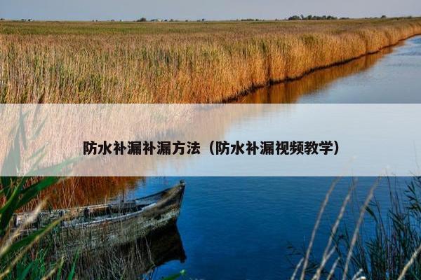 防水补漏补漏方法（防水补漏视频教学）