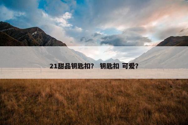 21甜品钥匙扣？ 钥匙扣 可爱？