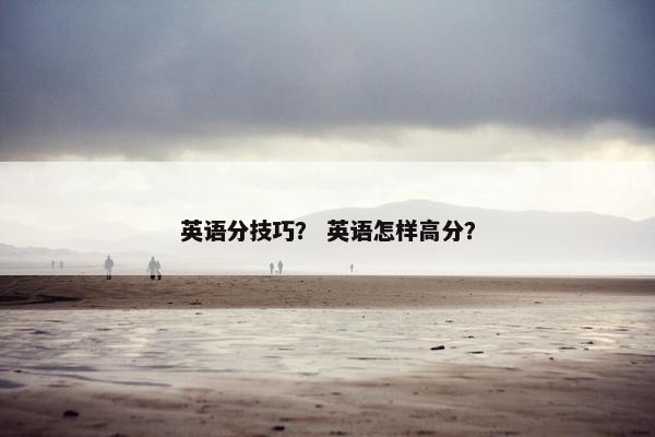 英语分技巧？ 英语怎样高分？