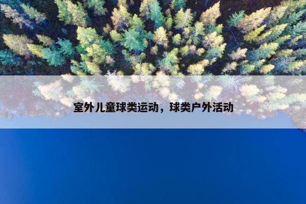 室外儿童球类运动，球类户外活动