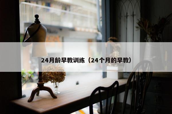 24月龄早教训练（24个月的早教）