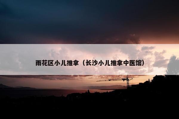 雨花区小儿推拿（长沙小儿推拿中医馆）